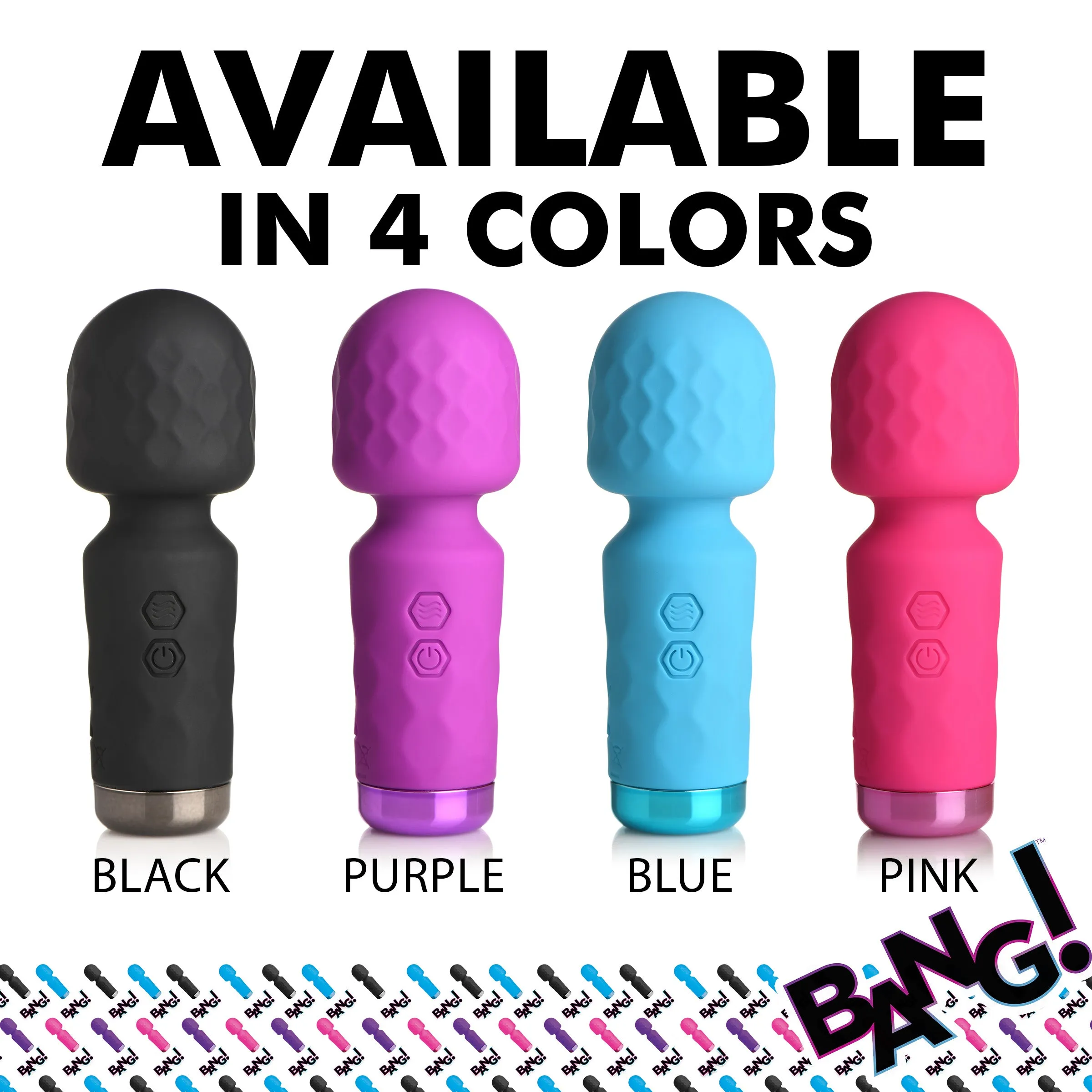 10X Mini Silicone Wand - Black