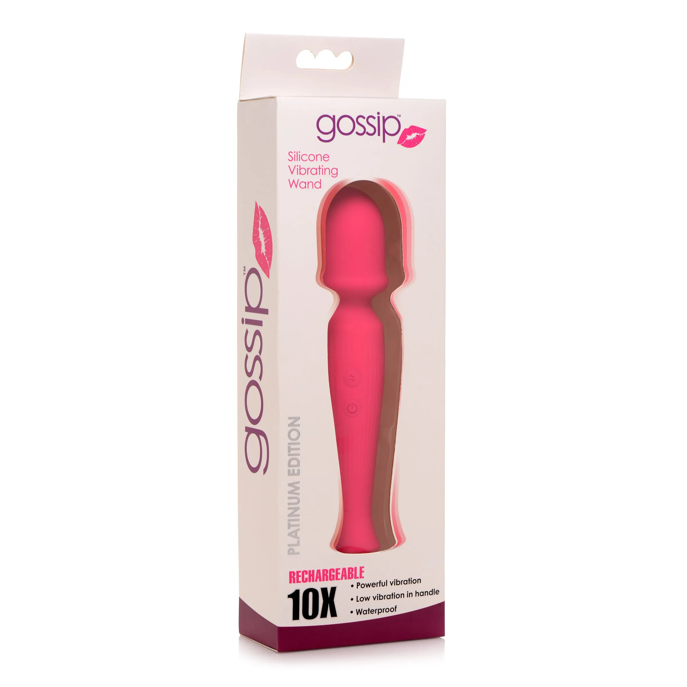 10X Silicone Wand Massager - Magenta