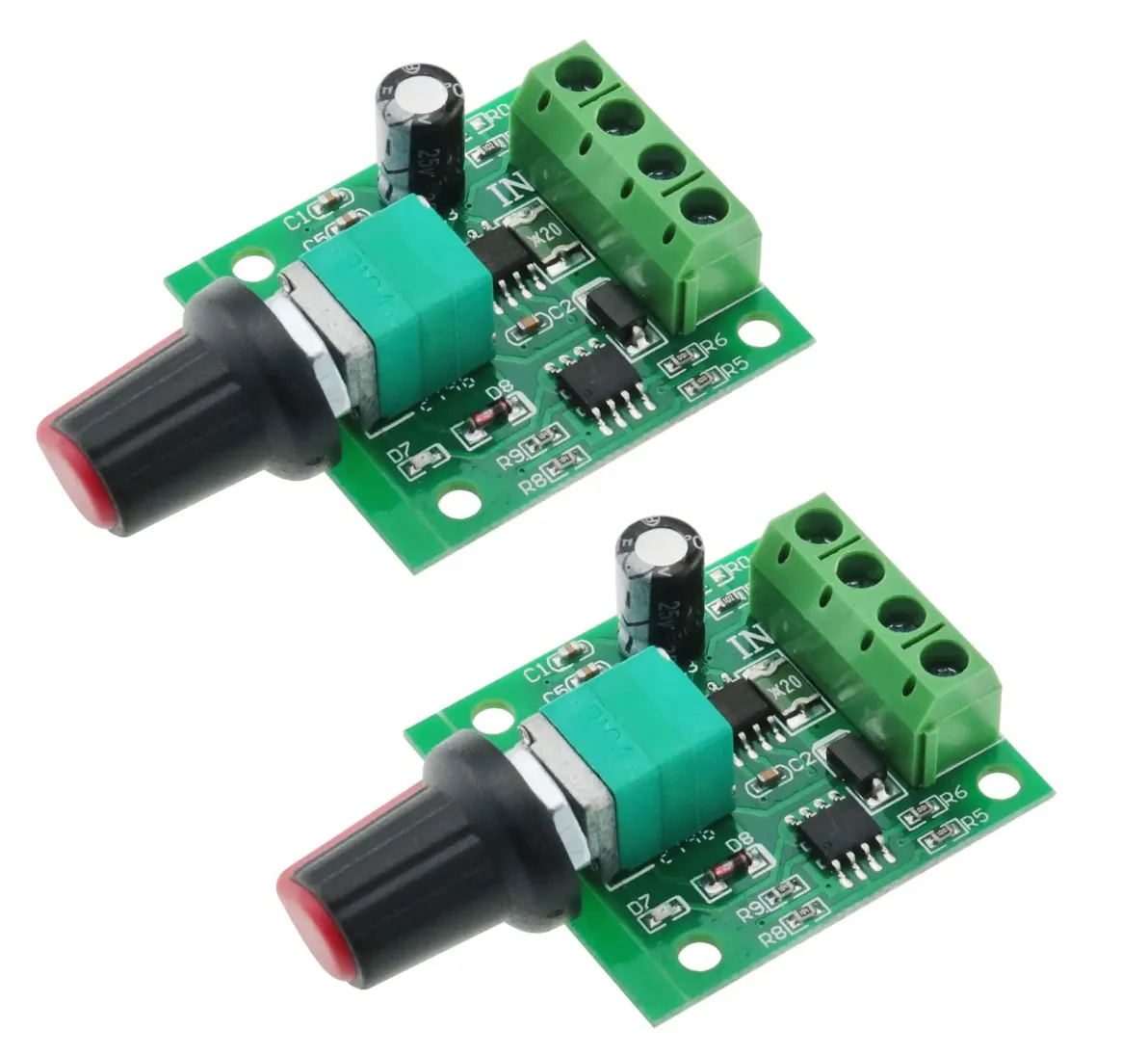 2A Knob Adjustable PWM DC Motor Speed Controller