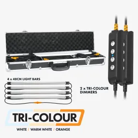 4 Bar Tri-Colour LED Camp Light Kit