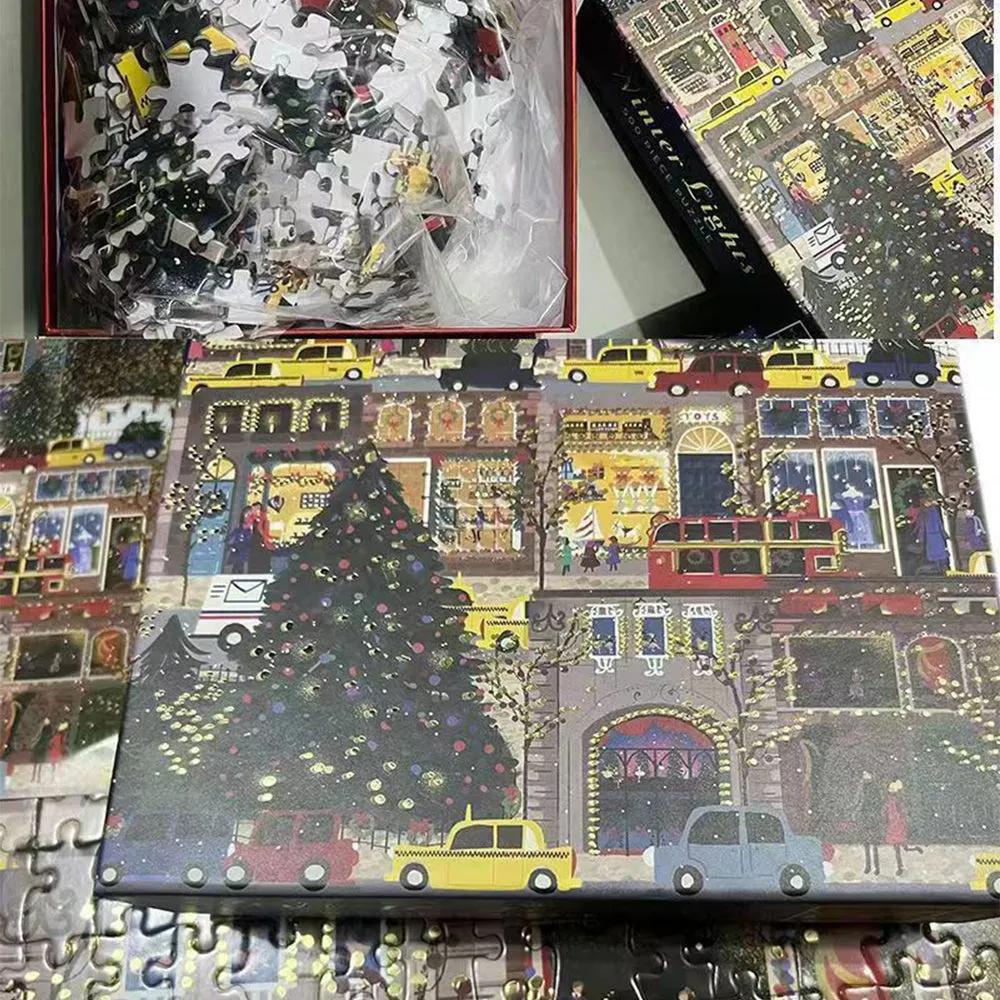 500 Piece Christmas Day Night Jigsaw Puzzle Toys, TO0004