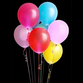 6-Pack: 6 Color LED Balloons