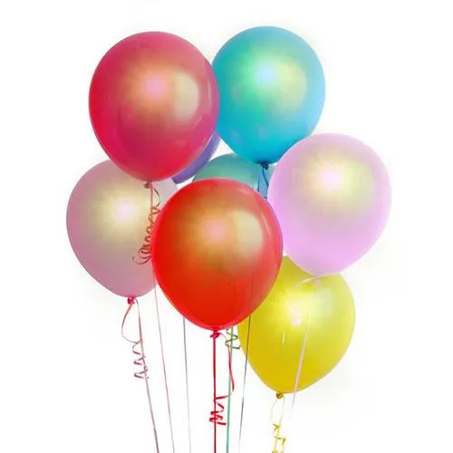 6-Pack: 6 Color LED Balloons