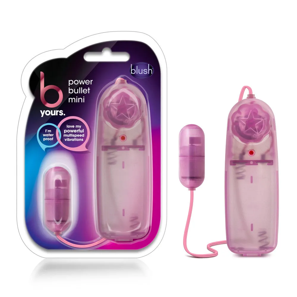 B Yours By Blush® | Power Bullet Mini Pink 1.60-Inch Vibrating Bullet