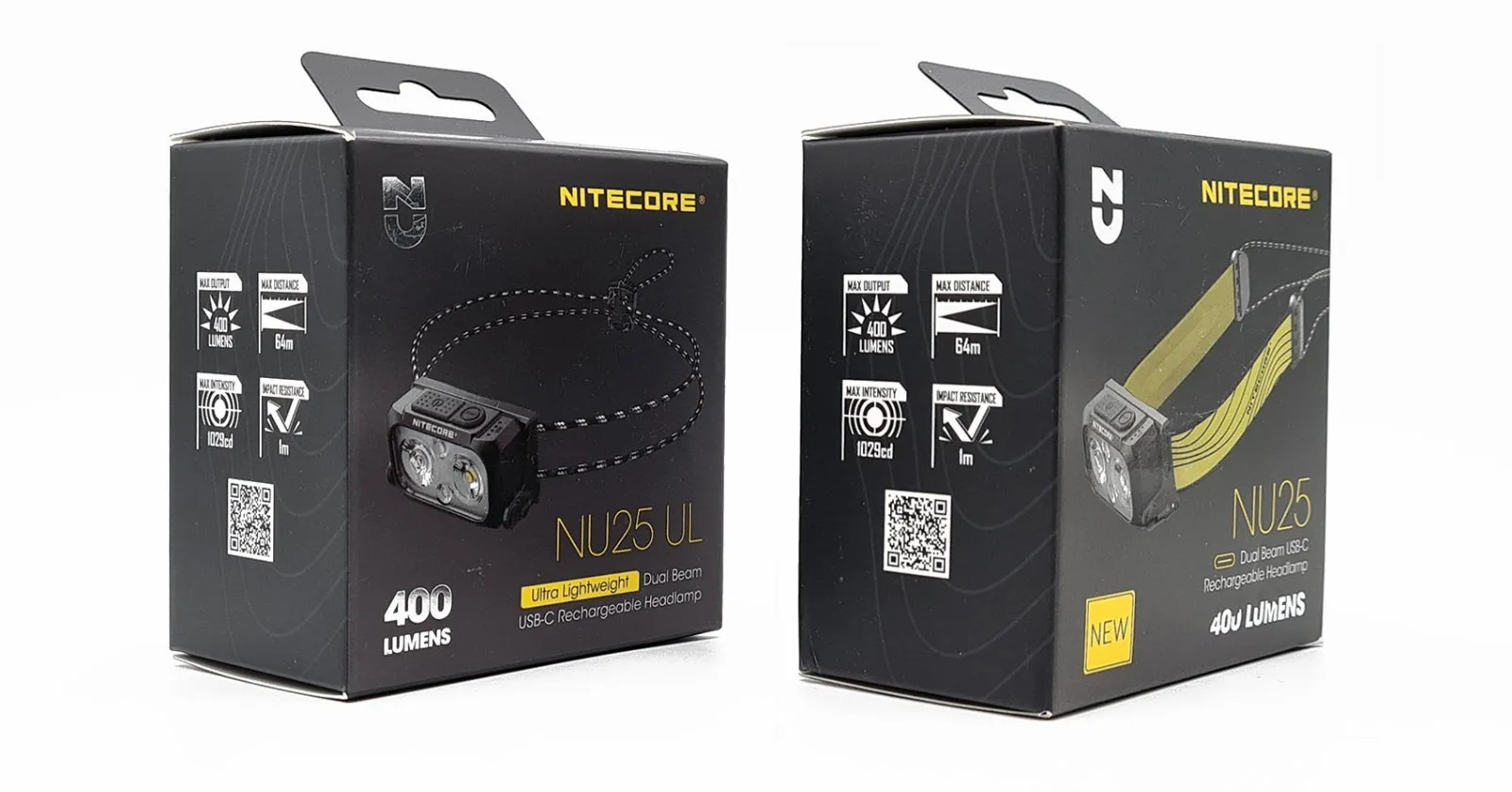 Best Ultralight Headlamp: NITECORE NU25 UL (400 Lumens) Running Head Torch