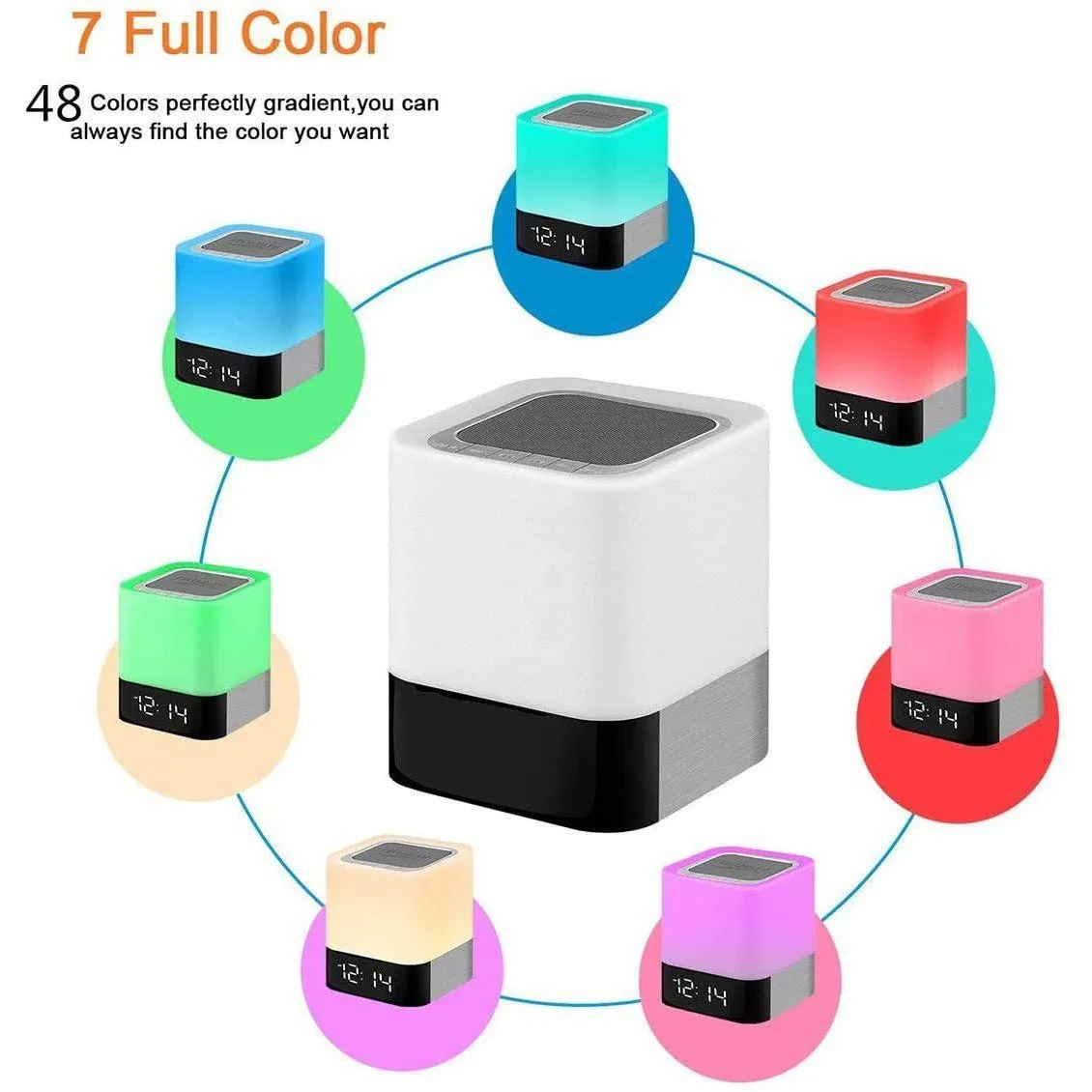 Bluetooth Speaker Touch Sensor Bedside Lamp