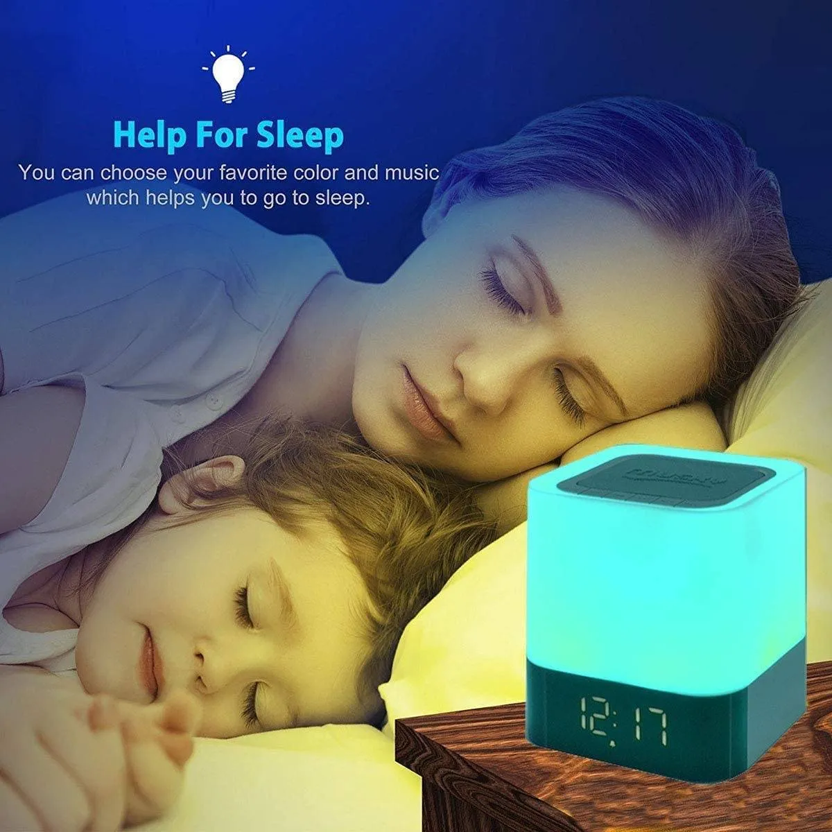 Bluetooth Speaker Touch Sensor Bedside Lamp