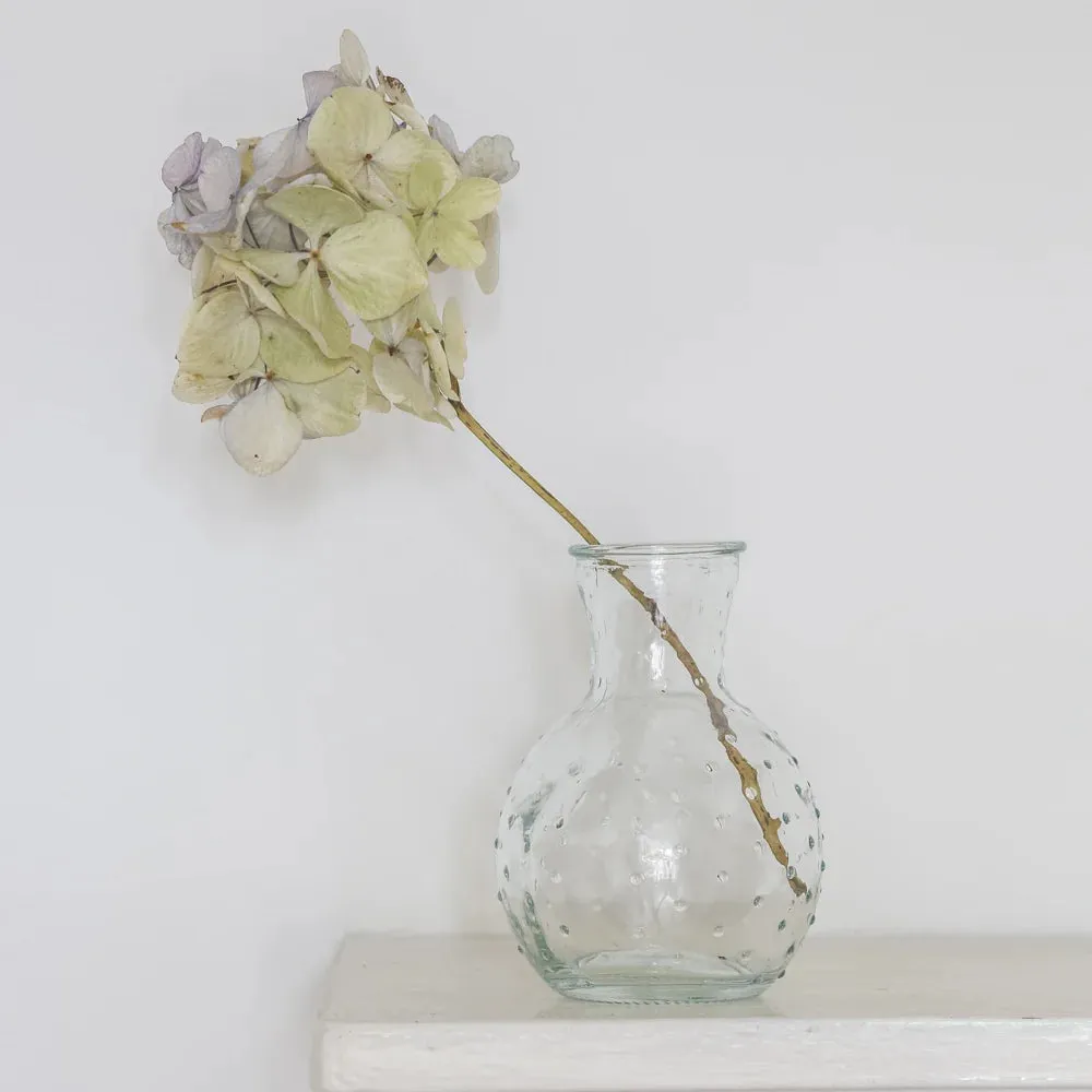 Bud Vase Dotty Glass set of three