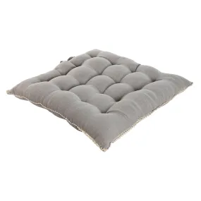 Chair cushion Home ESPRIT Light grey 42 x 42 x 6 cm