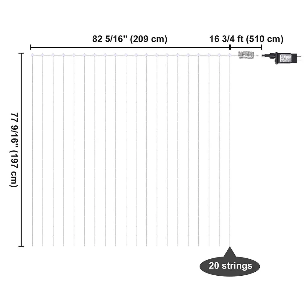 Curtain Lights Indoor Outdoor APP & Remote Control