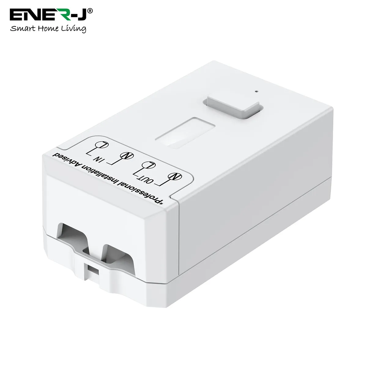 Enerj 2 Gang Wireless Kinetic Switch, White with 2 Non Dimmable 5A RF Receiver Eco Range