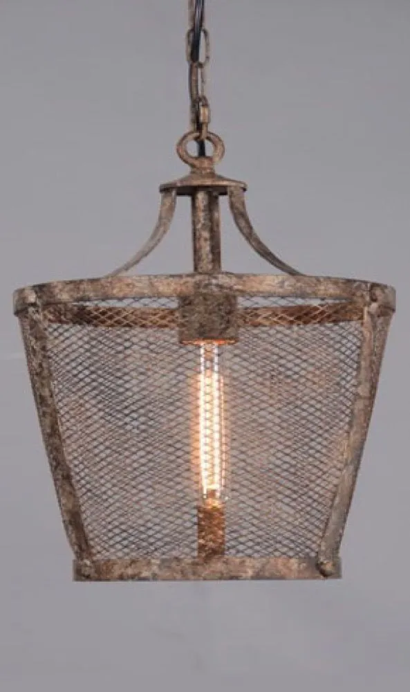 Fabio Large Hanging Lamp in Rustic