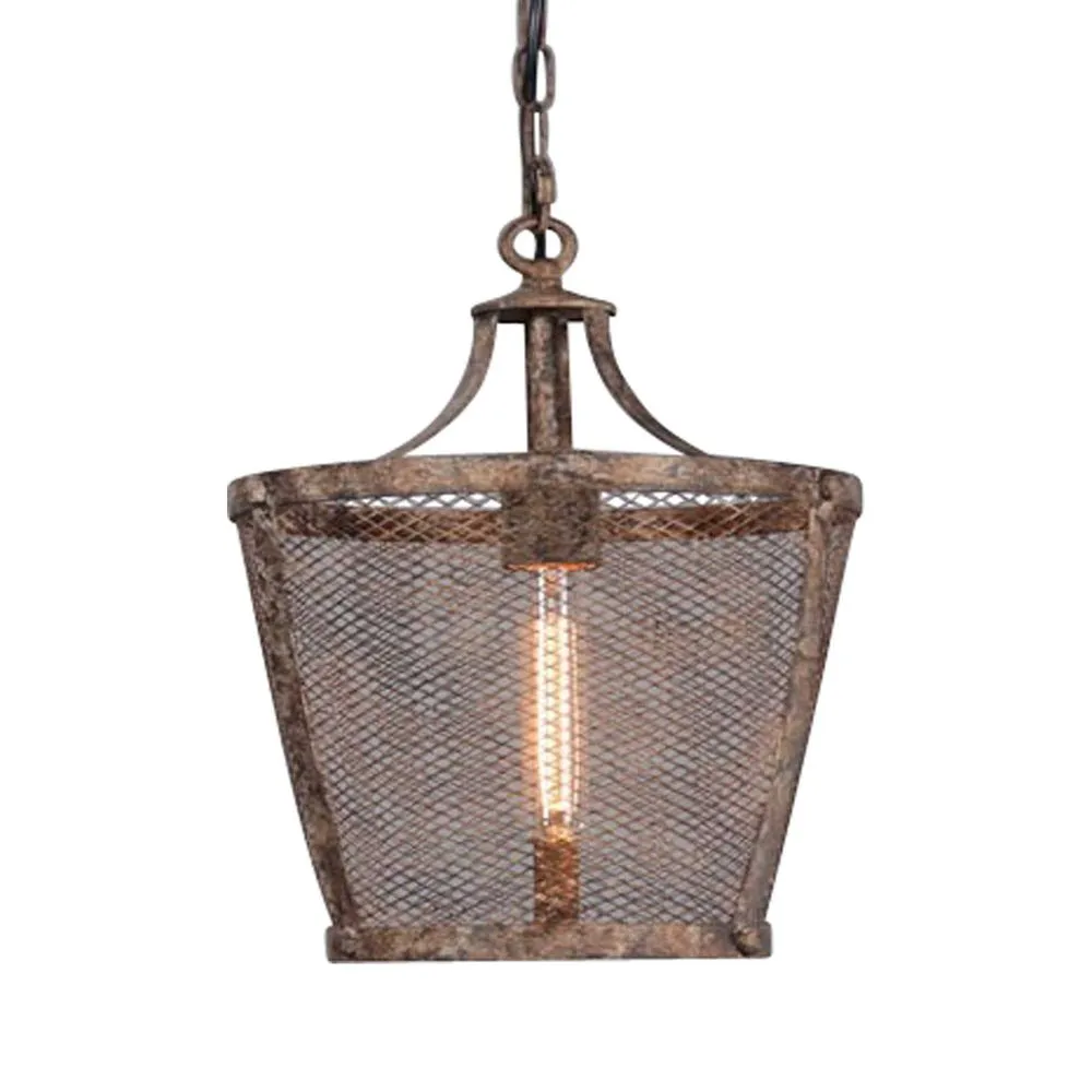 Fabio Large Hanging Lamp in Rustic