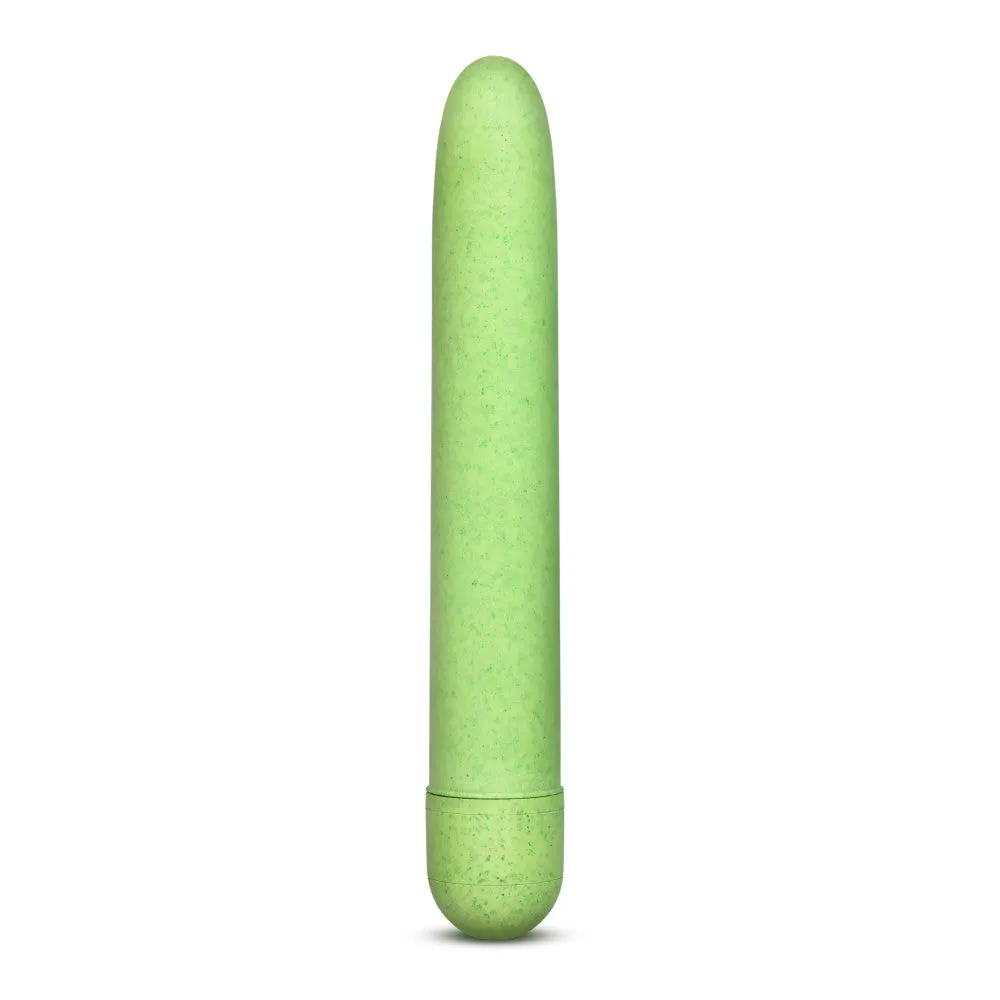 Gaia By Blush® | Eco: Plant-Based 7" Slim Multispeed Vibrator in Green - Made from Sustainable BioFeel™