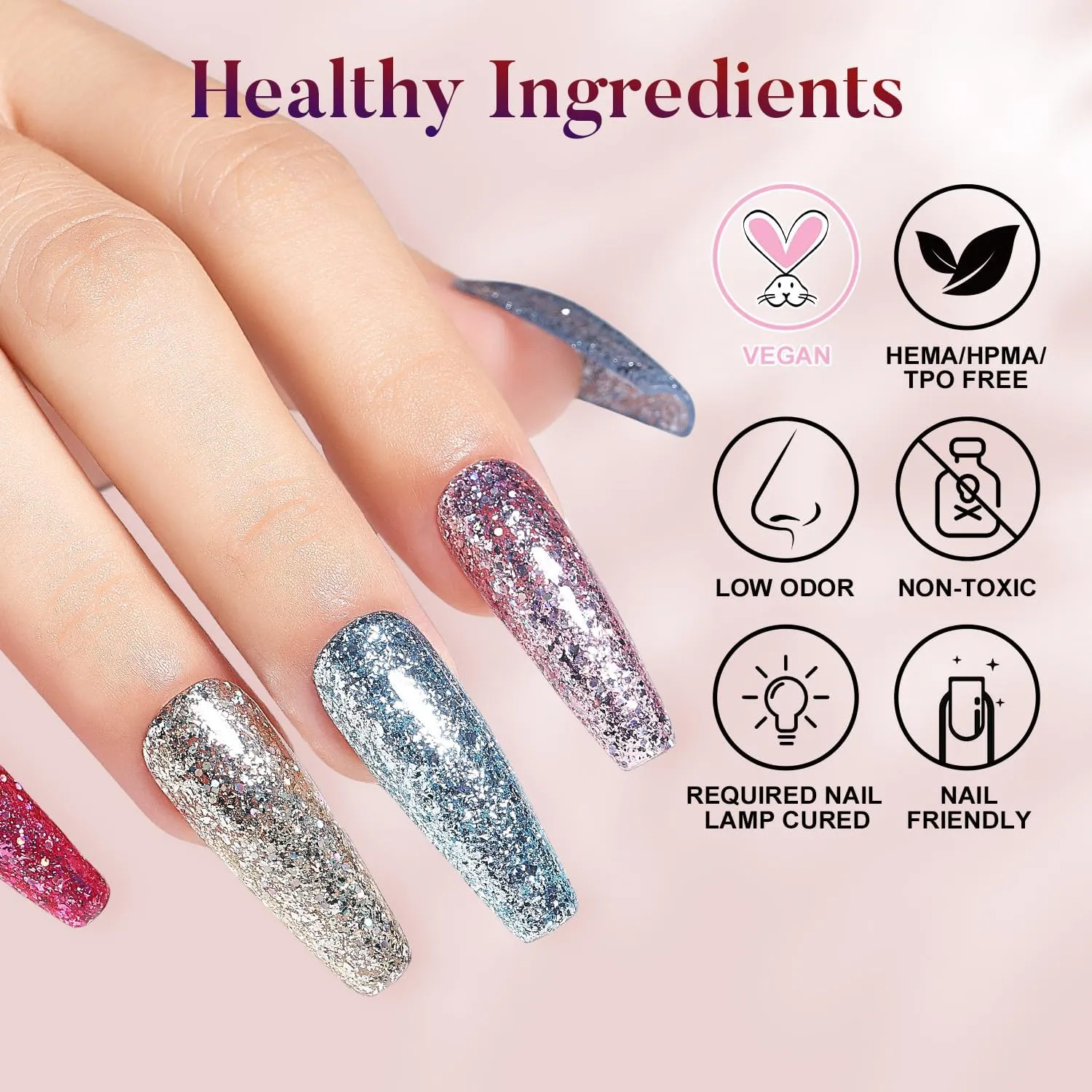 Glitter Sparkly Nail Polish Set6-57_8ml