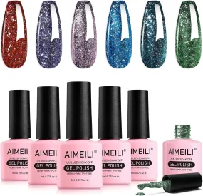 Glitter Sparkly Nail Polish Set6-57_8ml