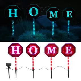 Home Signage Outdoor Solar Lights