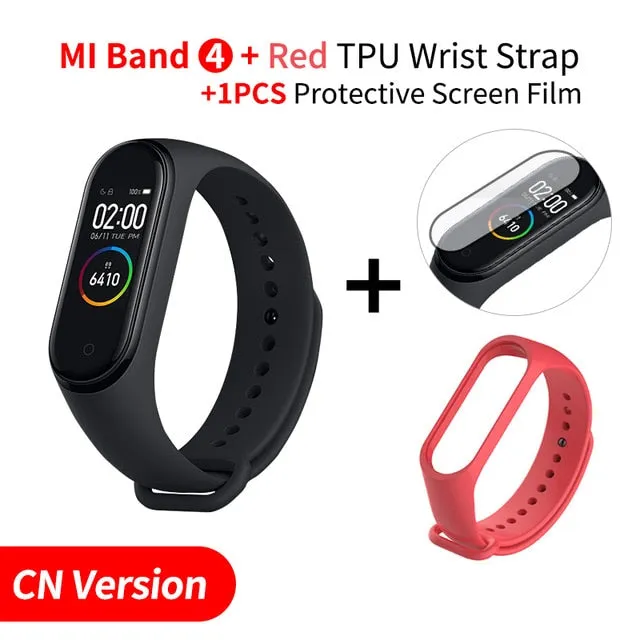 In Stock Original Xiaomi Mi Band 4 Smart Band4 Wristband Fitness Bracelet Music Bracelet Bluetooth 5.0 AMOLED Color Touch Screen