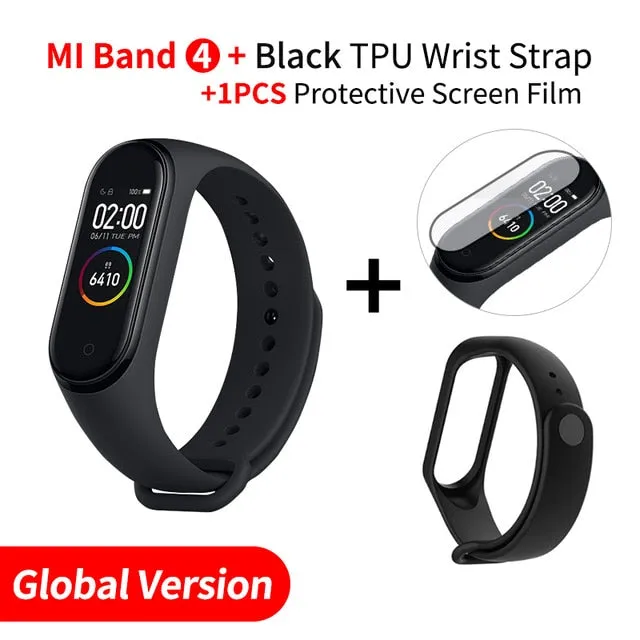 In Stock Original Xiaomi Mi Band 4 Smart Band4 Wristband Fitness Bracelet Music Bracelet Bluetooth 5.0 AMOLED Color Touch Screen