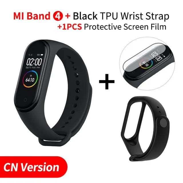 In Stock Original Xiaomi Mi Band 4 Smart Band4 Wristband Fitness Bracelet Music Bracelet Bluetooth 5.0 AMOLED Color Touch Screen