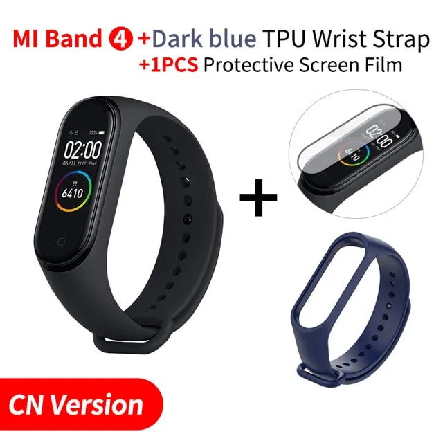 In Stock Original Xiaomi Mi Band 4 Smart Band4 Wristband Fitness Bracelet Music Bracelet Bluetooth 5.0 AMOLED Color Touch Screen