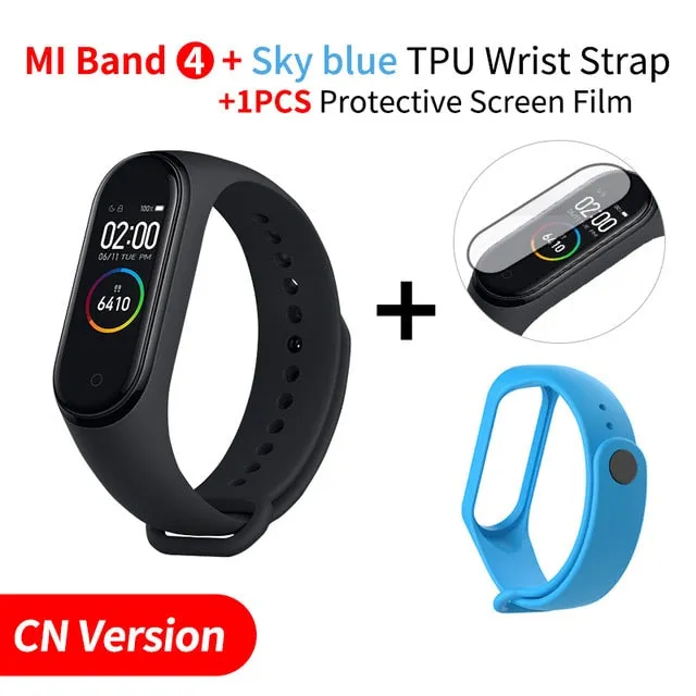 In Stock Original Xiaomi Mi Band 4 Smart Band4 Wristband Fitness Bracelet Music Bracelet Bluetooth 5.0 AMOLED Color Touch Screen