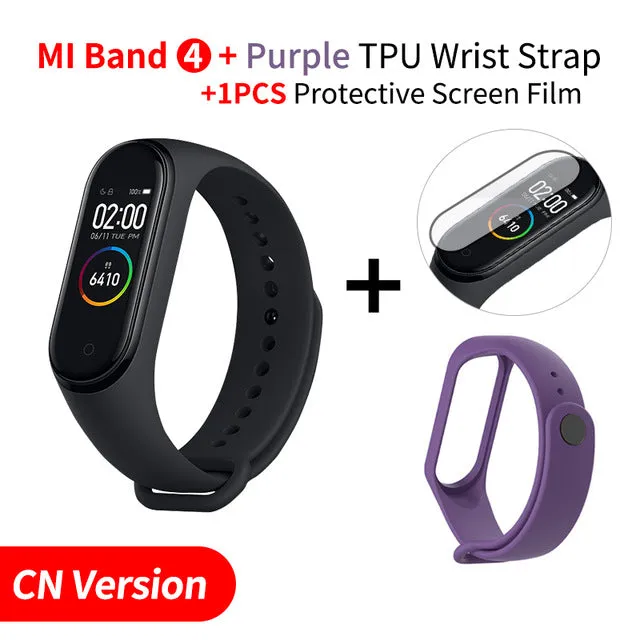 In Stock Original Xiaomi Mi Band 4 Smart Band4 Wristband Fitness Bracelet Music Bracelet Bluetooth 5.0 AMOLED Color Touch Screen