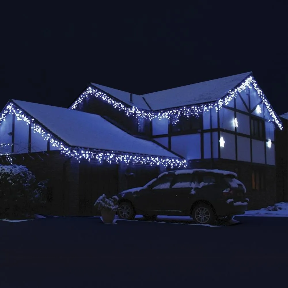 LED White Icicle Lights (30m)