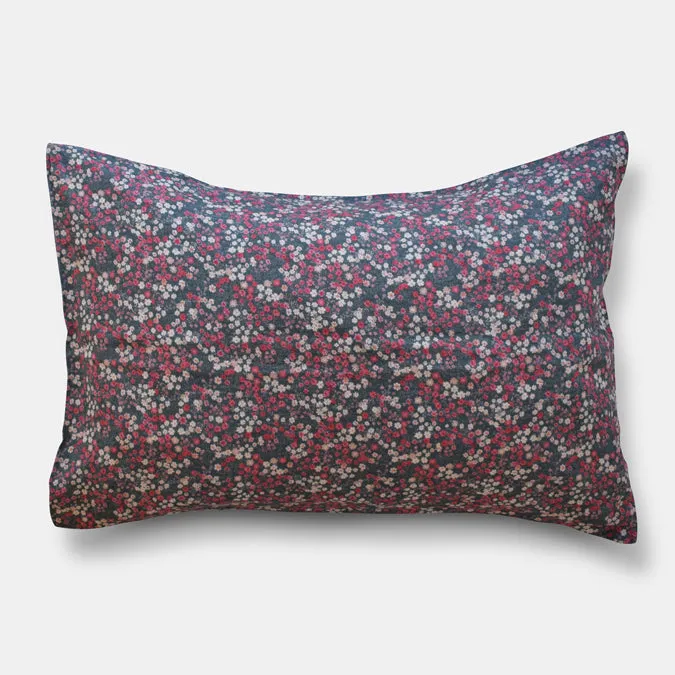 Linen Standard Pillowcase in Winter Flower