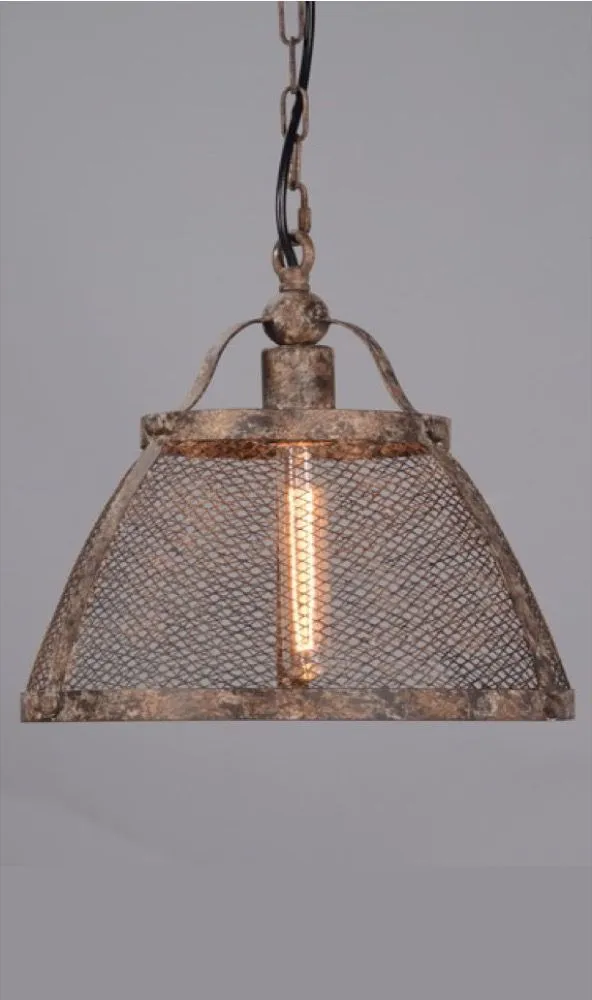 Lorenzo Large Hanging Lamp in Rustic