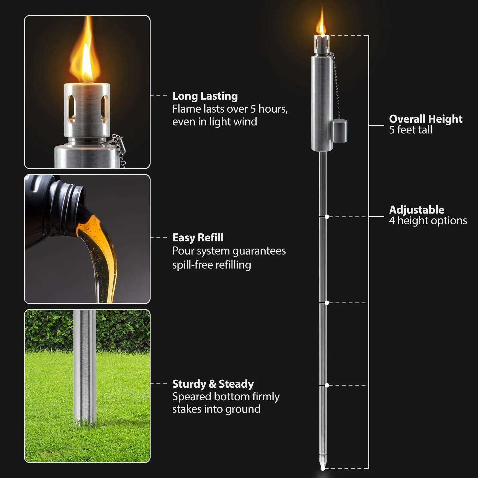 Matney Outdoor Decorative Torch Lights