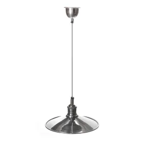 New York Lge Hanging Lamp Silver