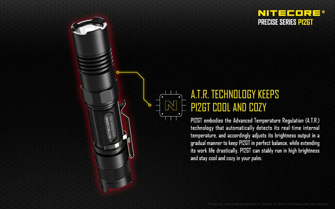 Nitecore P12GT Cree XP-L HI V3 LED Flashlight - 1000 lumen