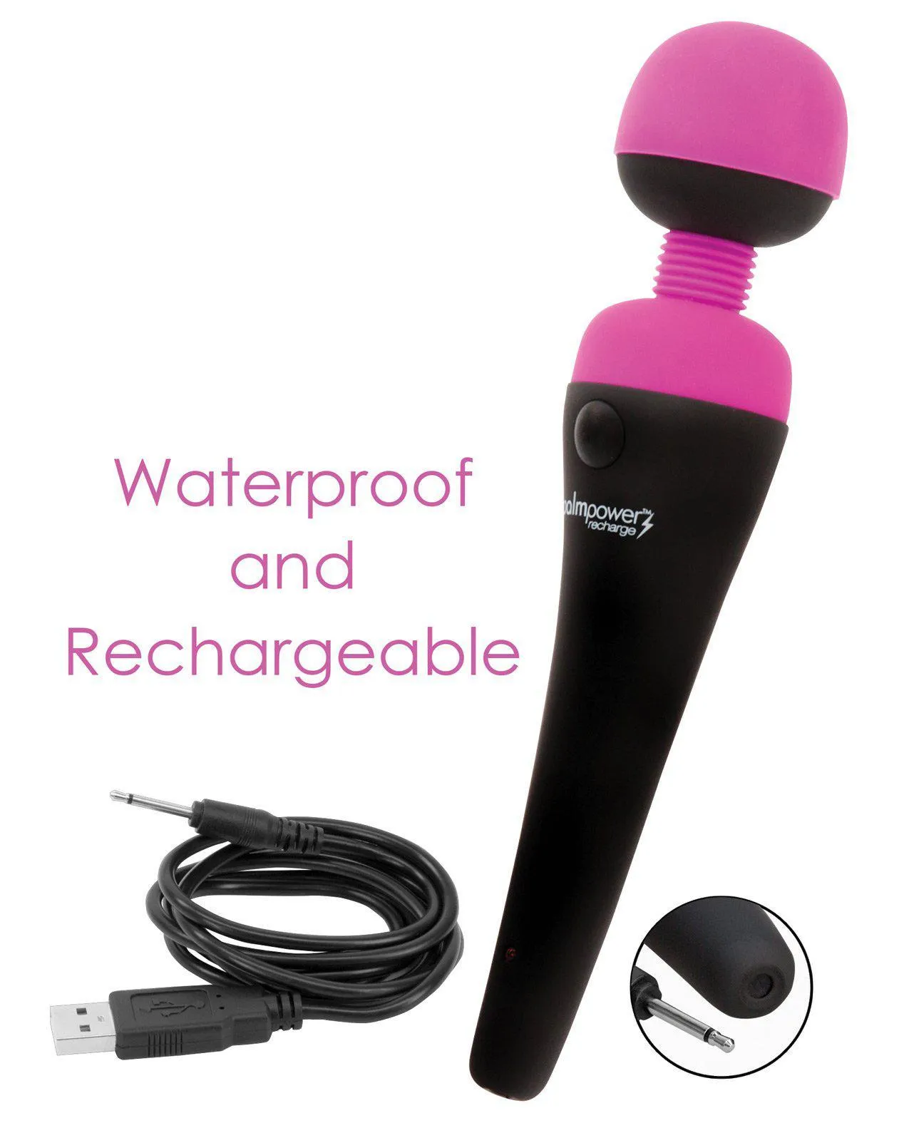 Palm Power Recharge Waterproof Massager