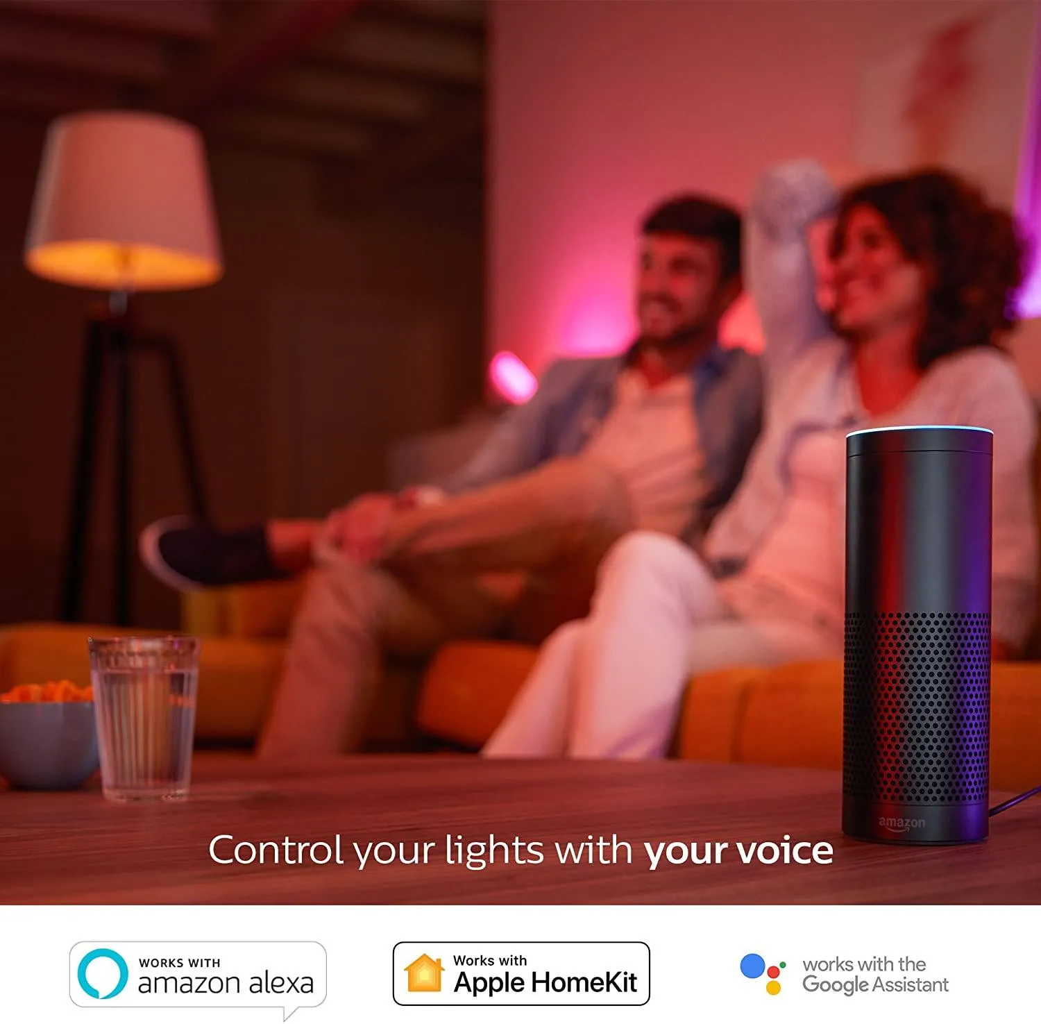 PHHUE200 Philips Hue White and Color Ambiance Equivalent Dimmable LED Smart Light Bulb (Works with Alexa, Apple HomeKit, and Google Home)