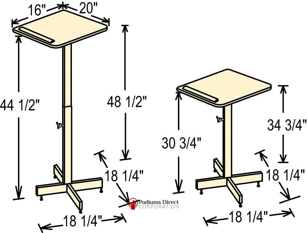 Portable Presentation Lectern 70 Oklahoma Sound