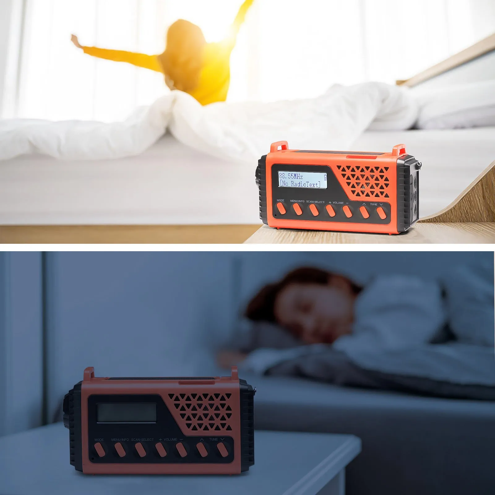 Raddy SD10 Emergency Radio | DAB/DAB /FM/Bluetooth | Solar Crank | Power Bank | SOS | Alarm Clock | Headphone Jack