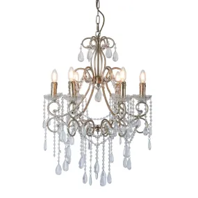 Raphael Chandelier in Antique Silver