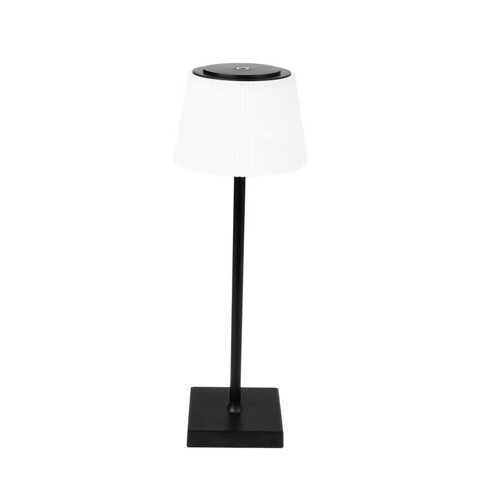 Rechargeable Wireless LED Desk Lamp, CCT Changing & Dimmable, 4W Bedside Lamp for Bedroom, Reading, Work, Study, Bars, KTV, Restaurants, Home, Black / White