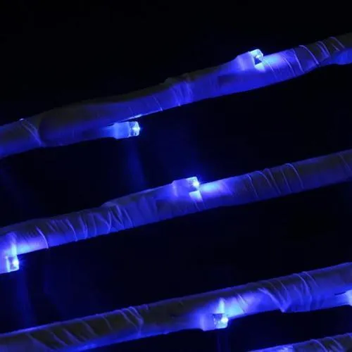 Set of 6 Enchanted Garden LED Blue Lighted Branch Spray Driveway Pathway Marker - 6'