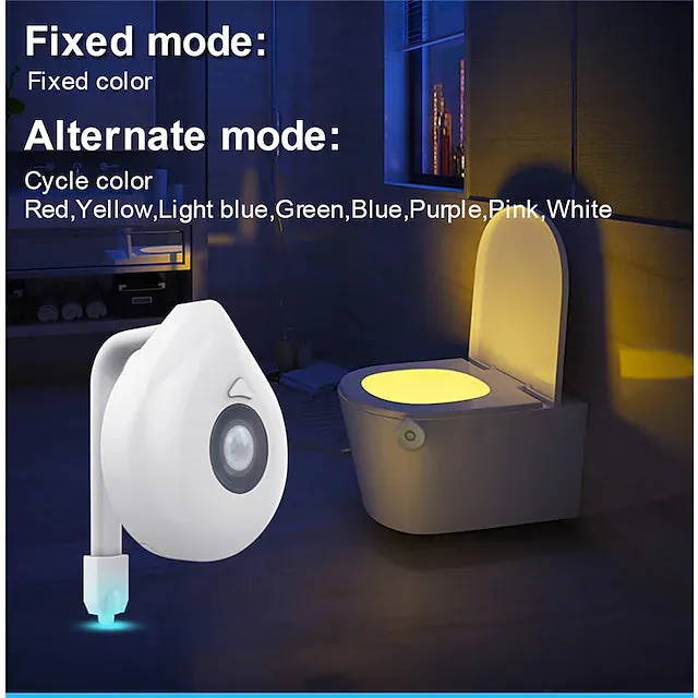 Smart PIR Motion Sensor Toilet Seat Night Light