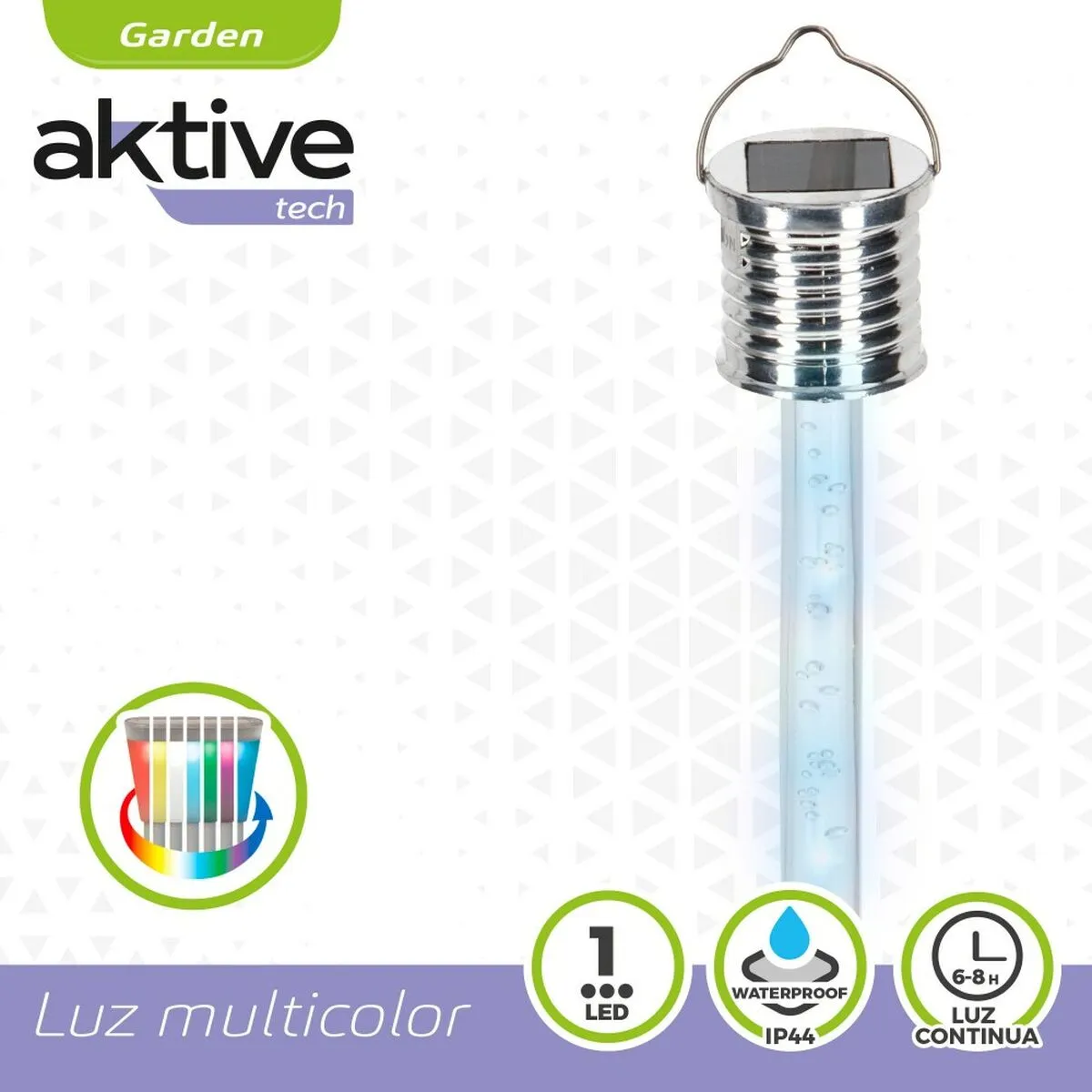 Solar lamp Aktive 3 x 17,5 x 3 cm (24 Units)