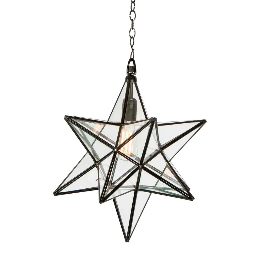 Star Ceiling Pendant Large Black