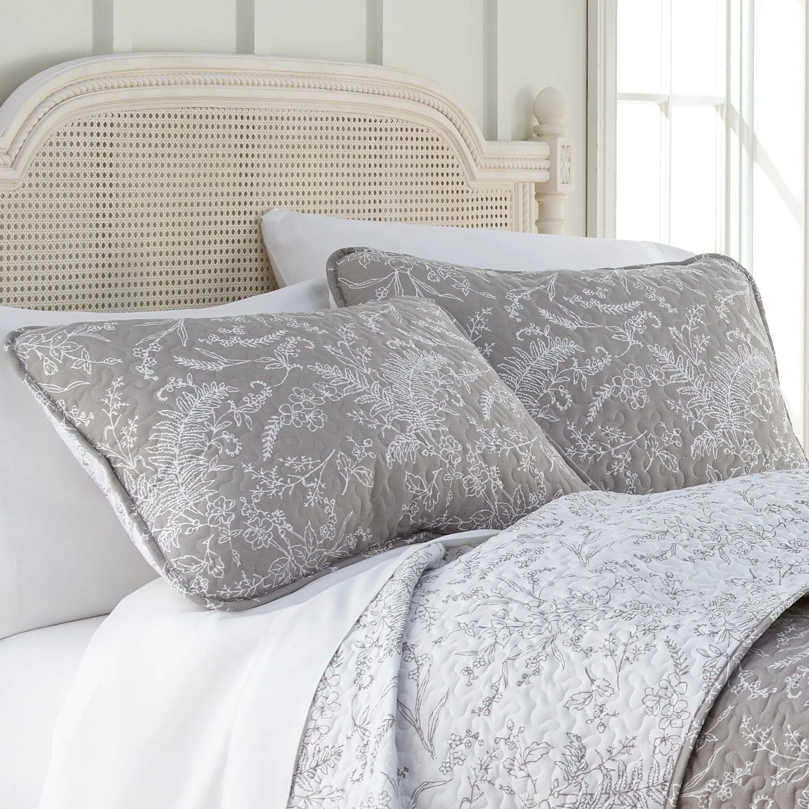 Winter Brush Quilted Shams