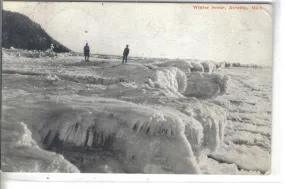 Winter Scene-Arcadia,Michigan 1908