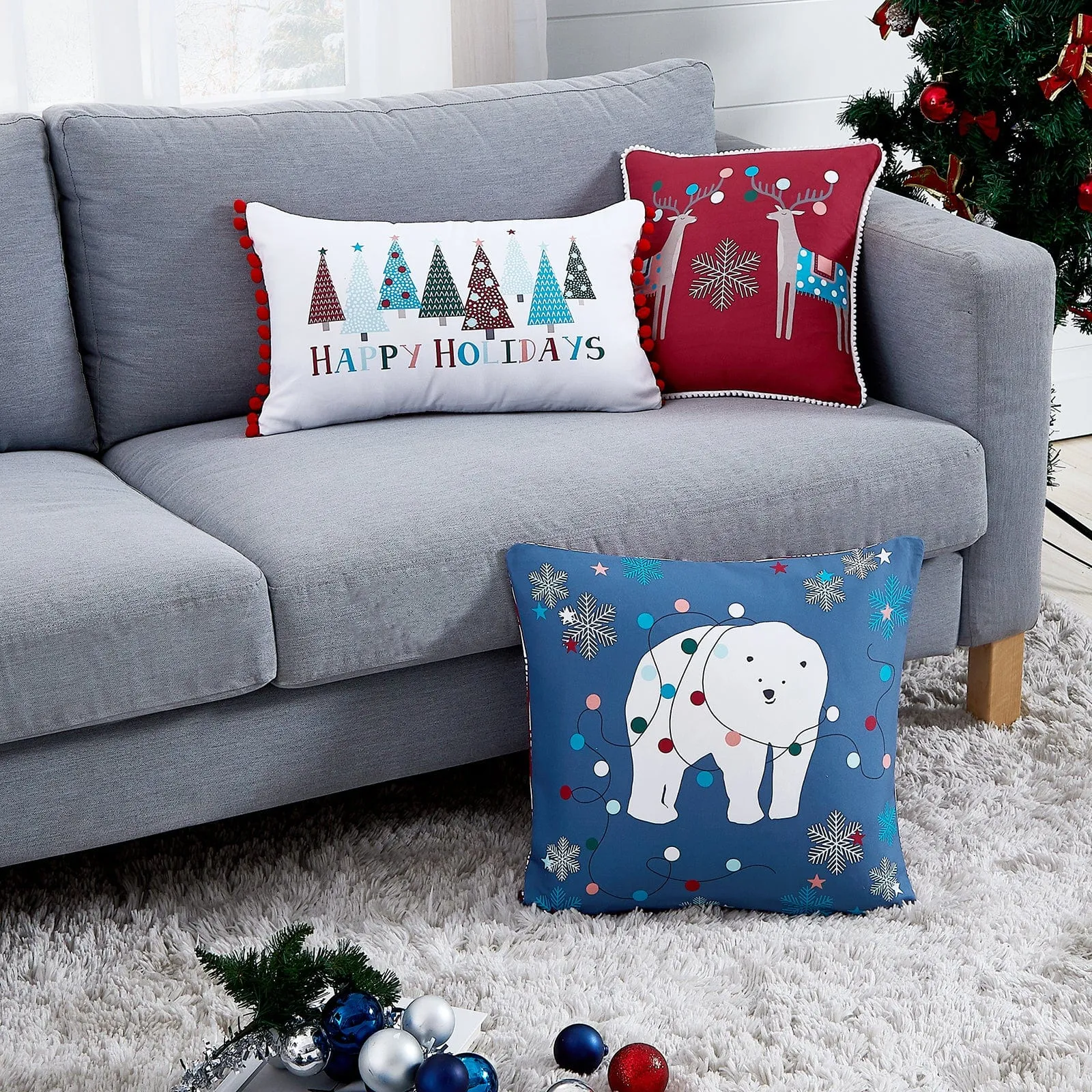 Winter Wonderland 3-Piece Throw Pillow Set