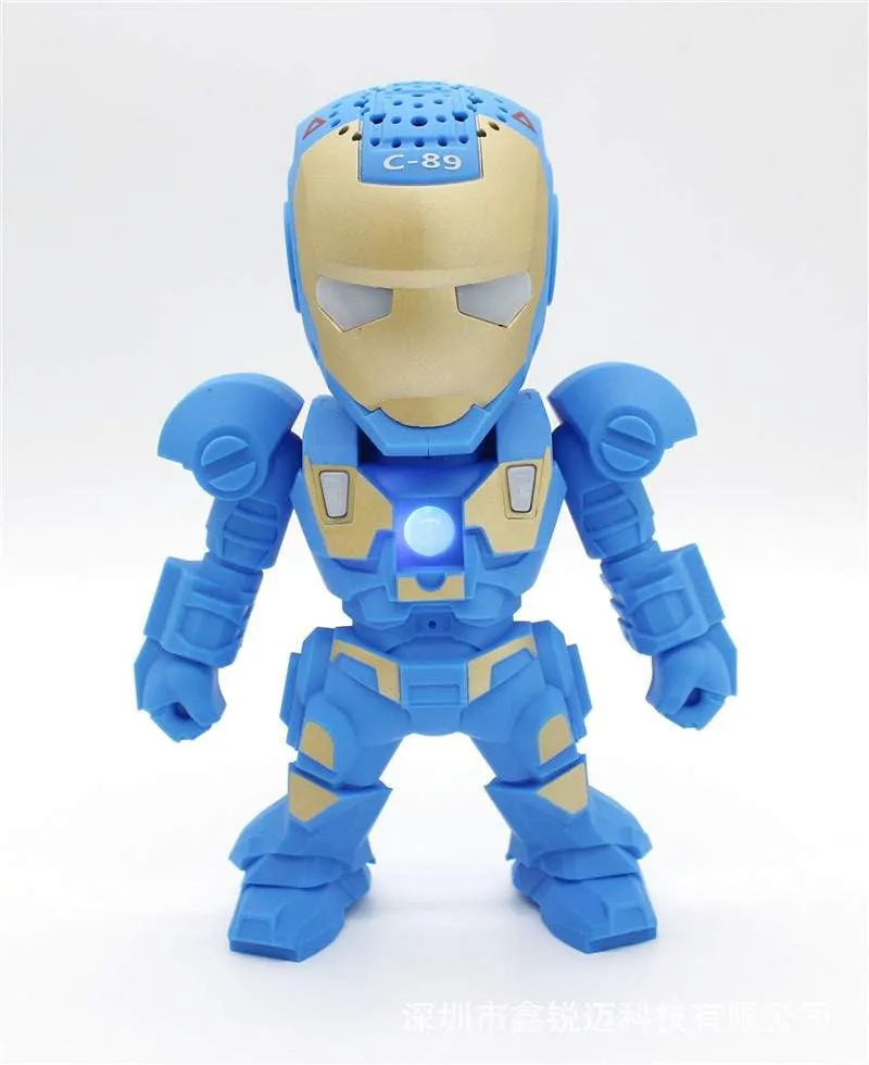 Wireless Bluetooth Speaker LED Movie Style Robot