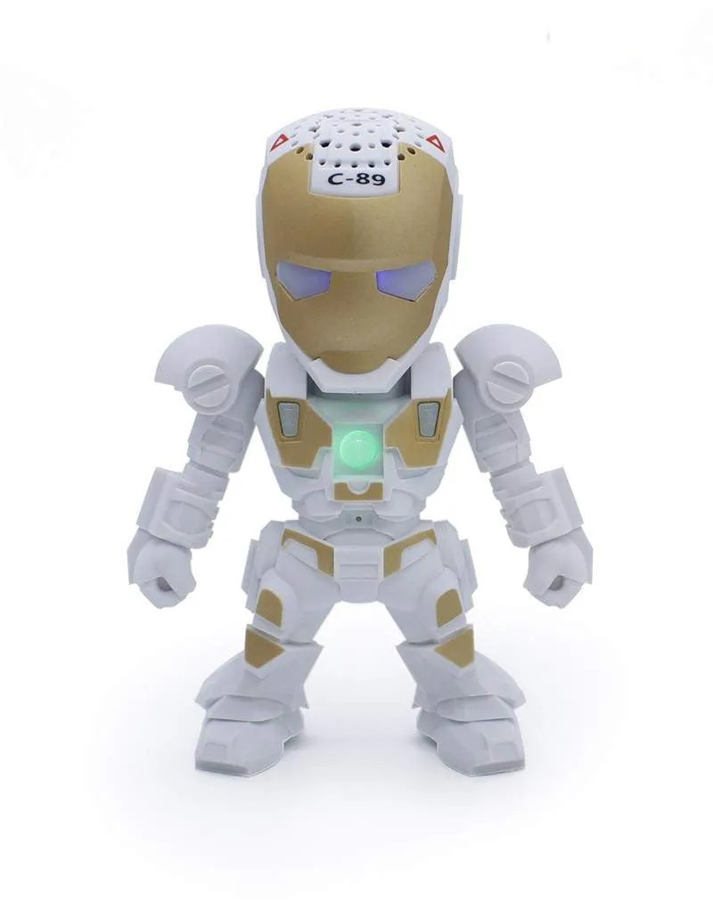 Wireless Bluetooth Speaker LED Movie Style Robot